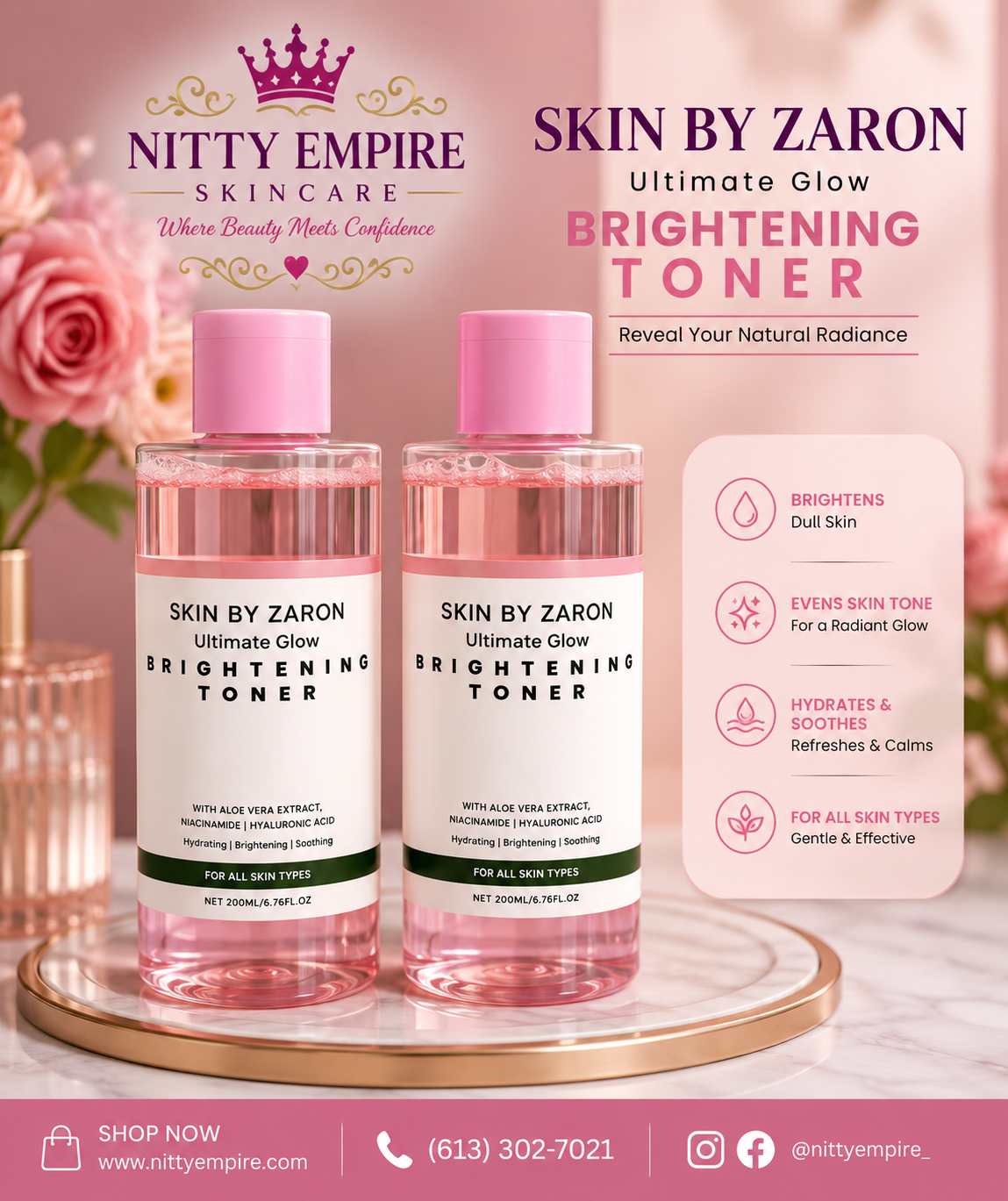 Skin by Zaron Ultimate Glw Brightening Toner