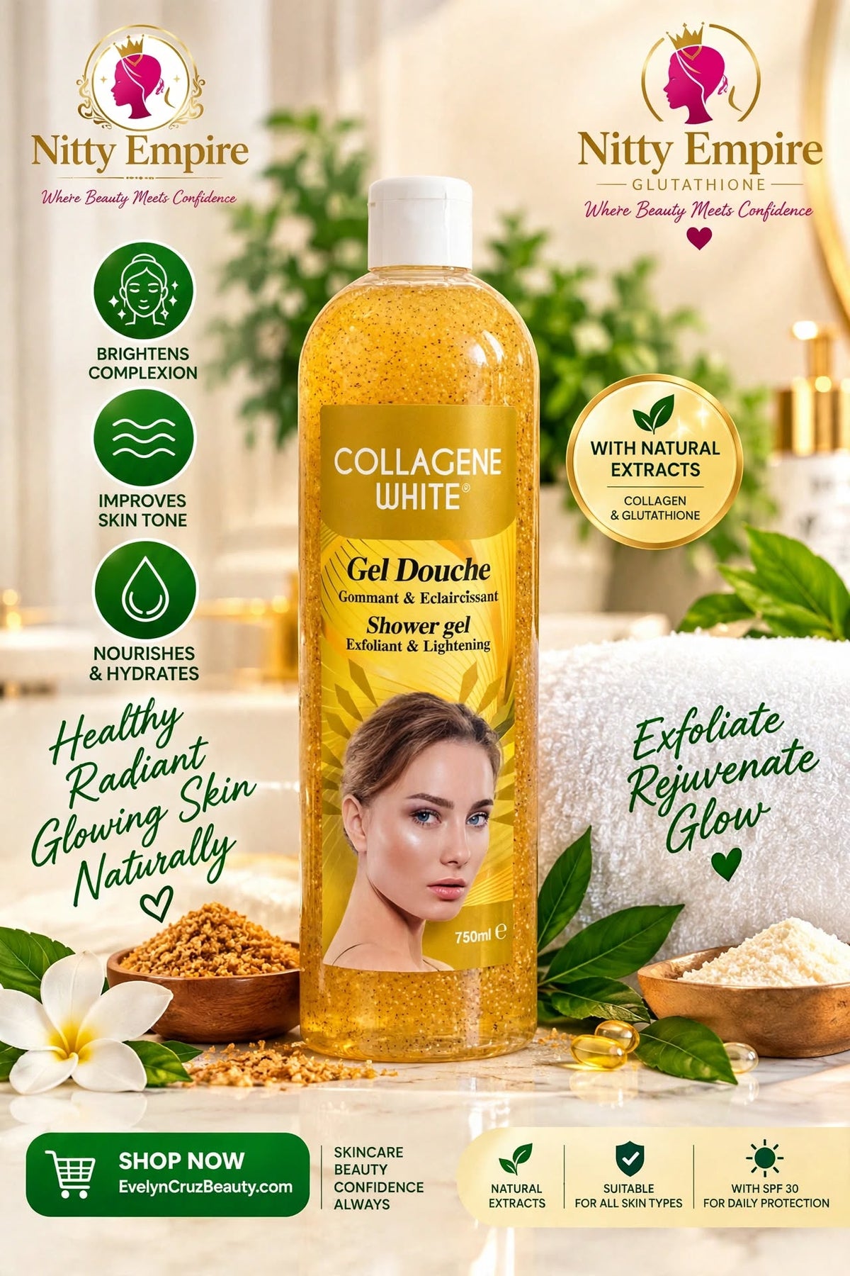 Collagen White Shower Gel