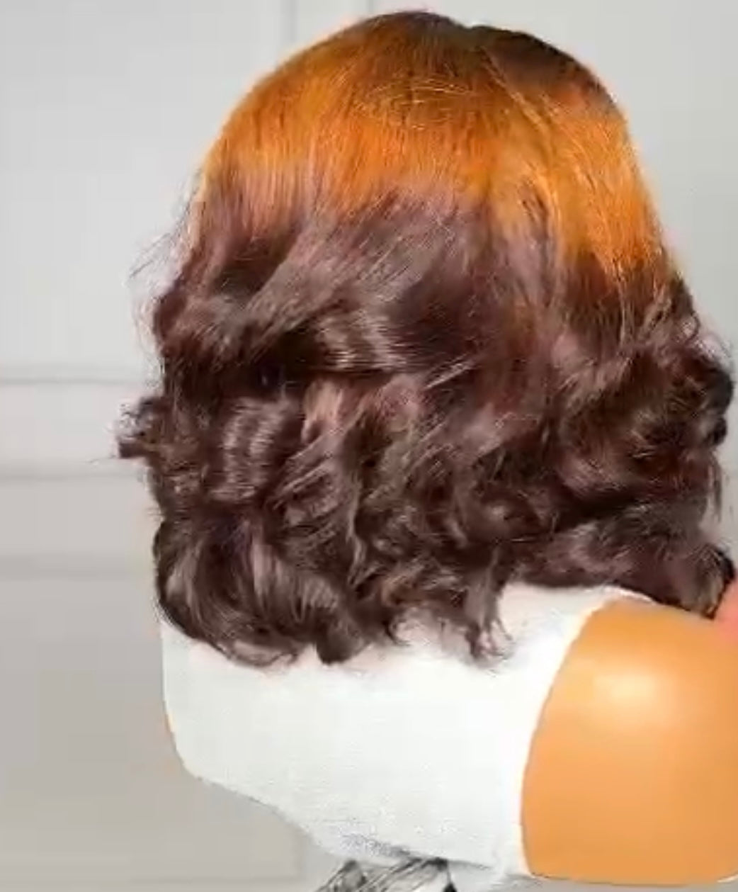 12" short bouncy curls human hair