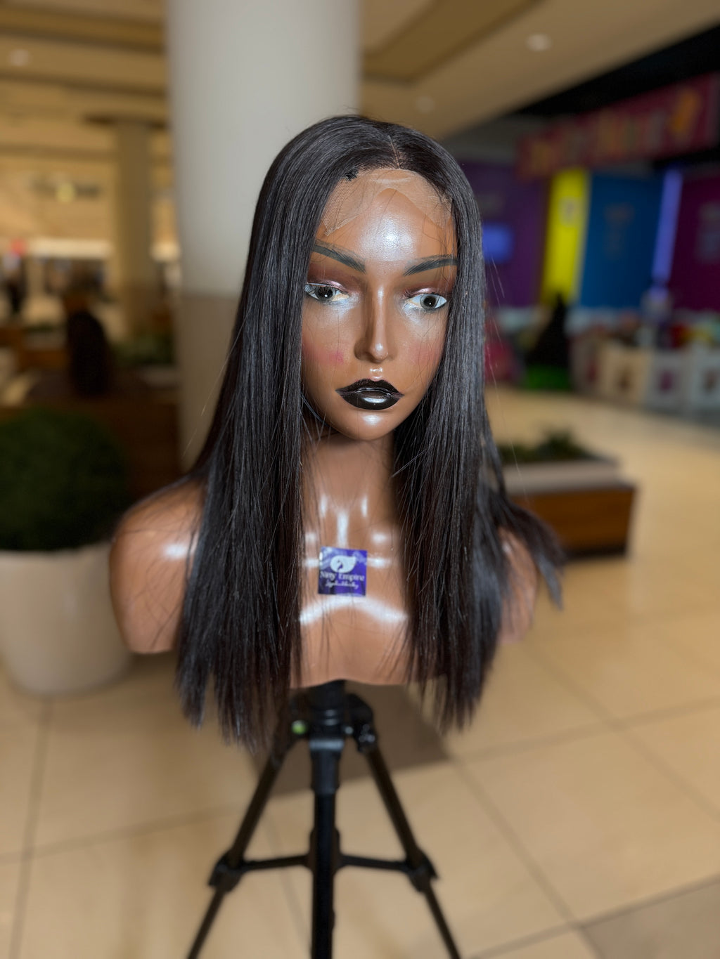 14" Elite straight wig 2x6 Closure