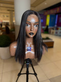 14" Elite straight wig 2x6 Closure