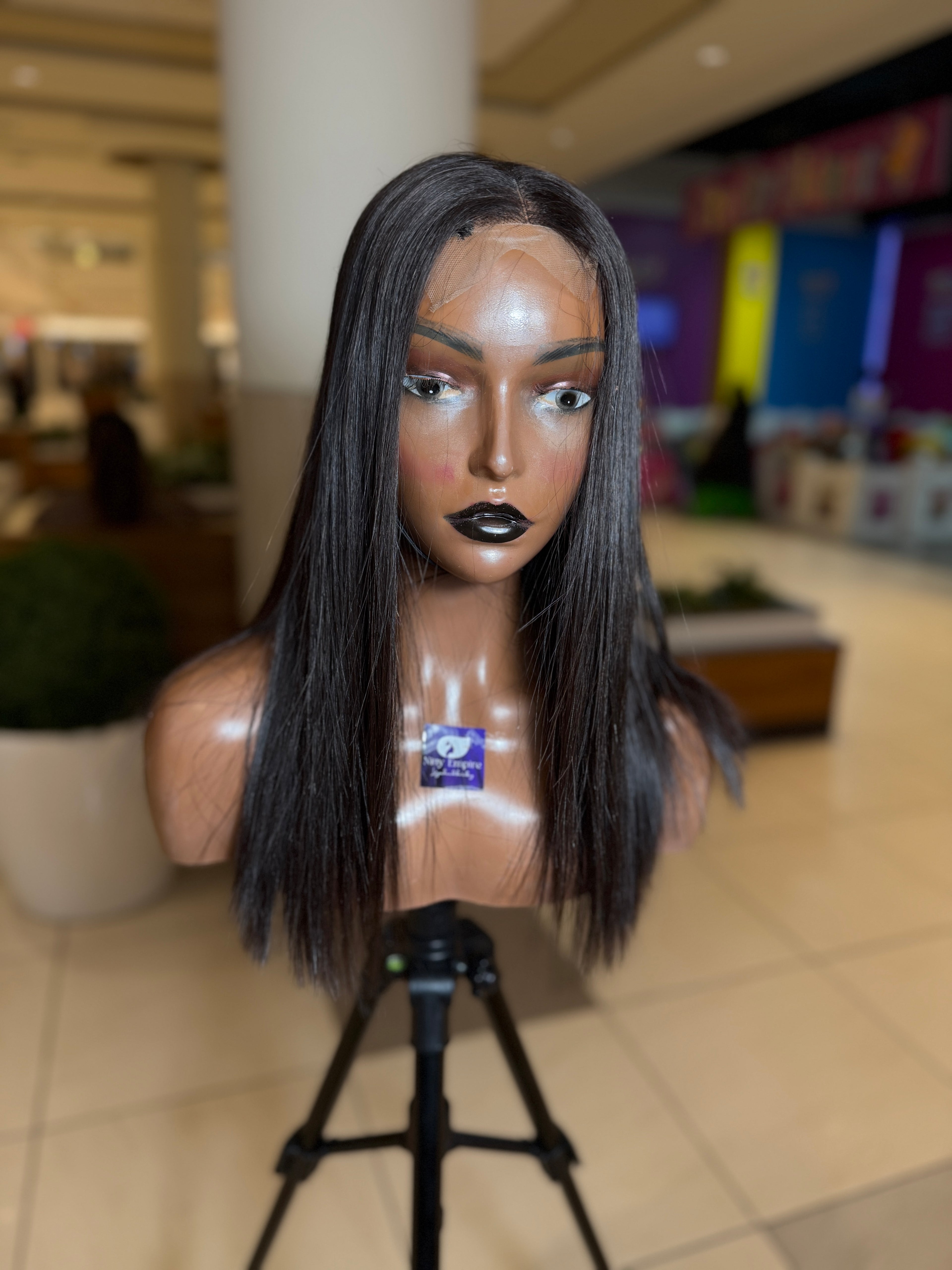 14" Elite straight wig 2x6 Closure