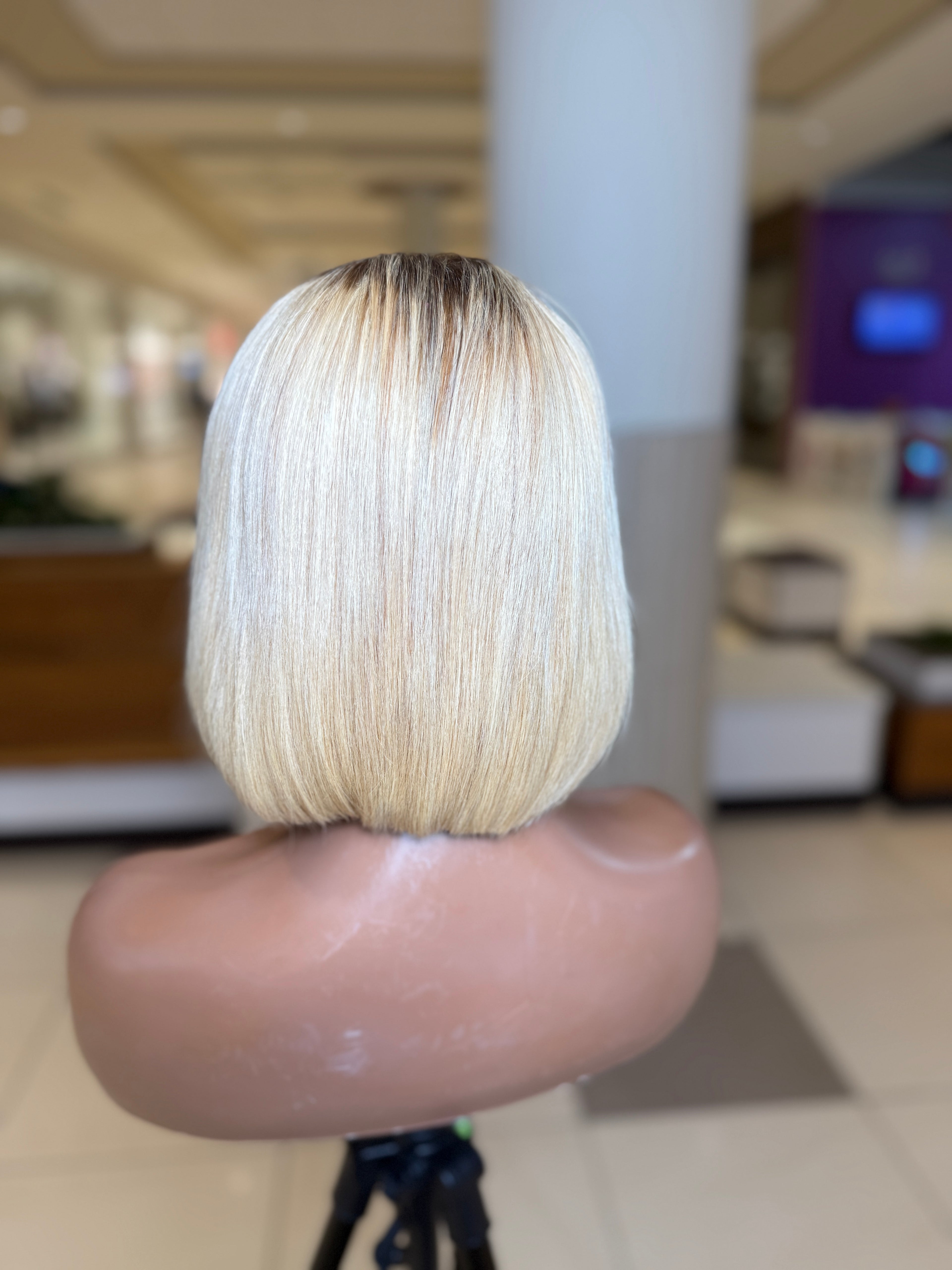 6"Glam Bob 2by6 closure wig