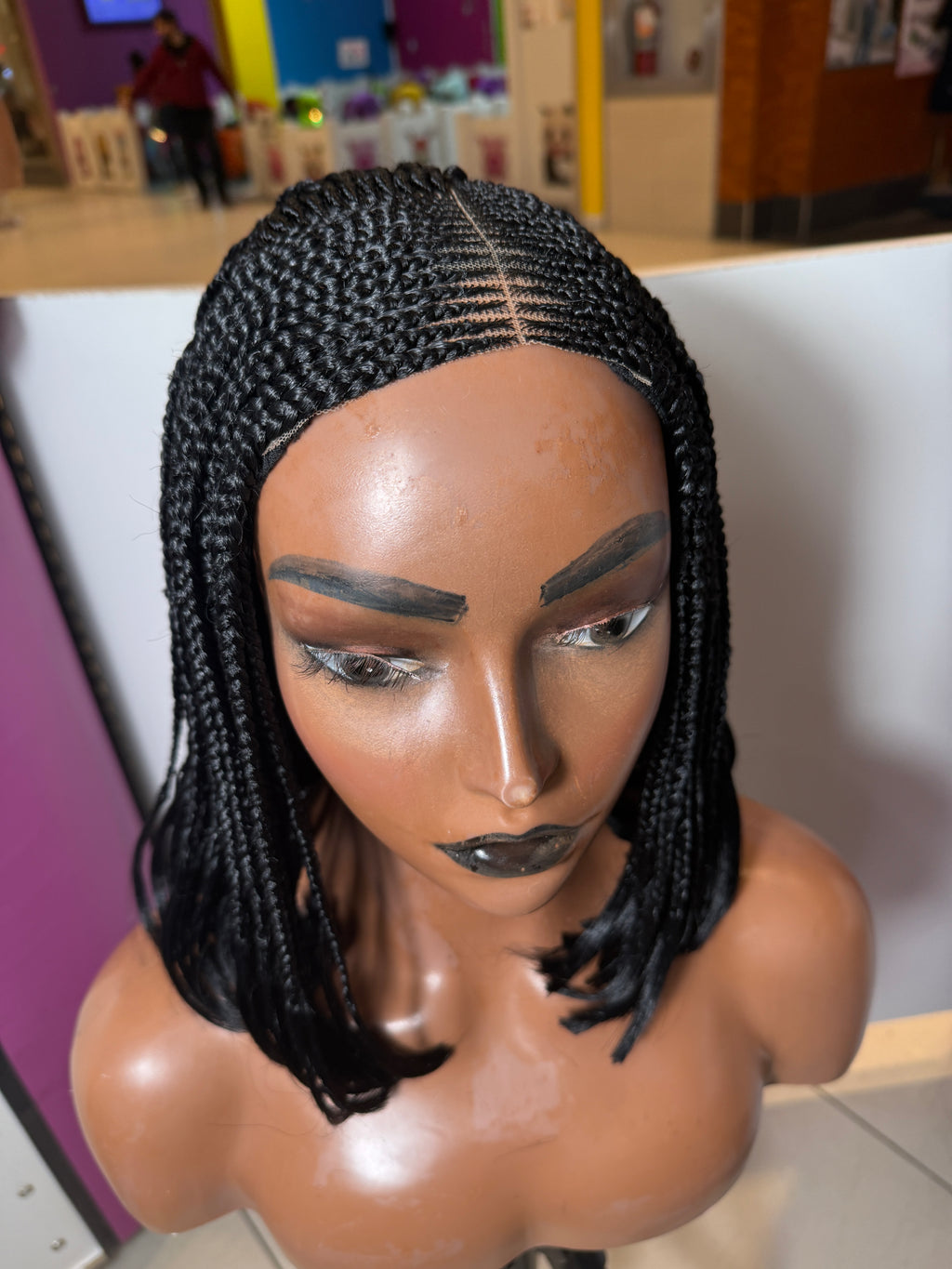10" Braided Bob Wig
