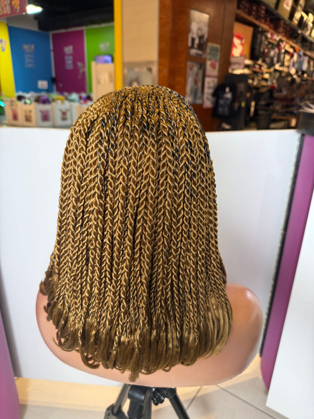 10" Braided bob wig