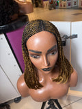 10" Braided bob wig