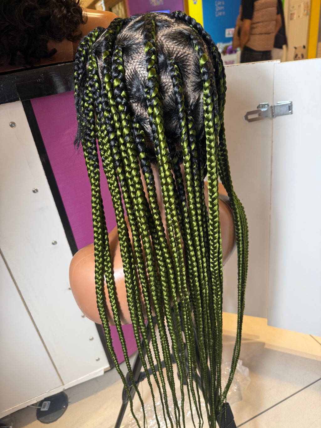 30" Long Braided Wig