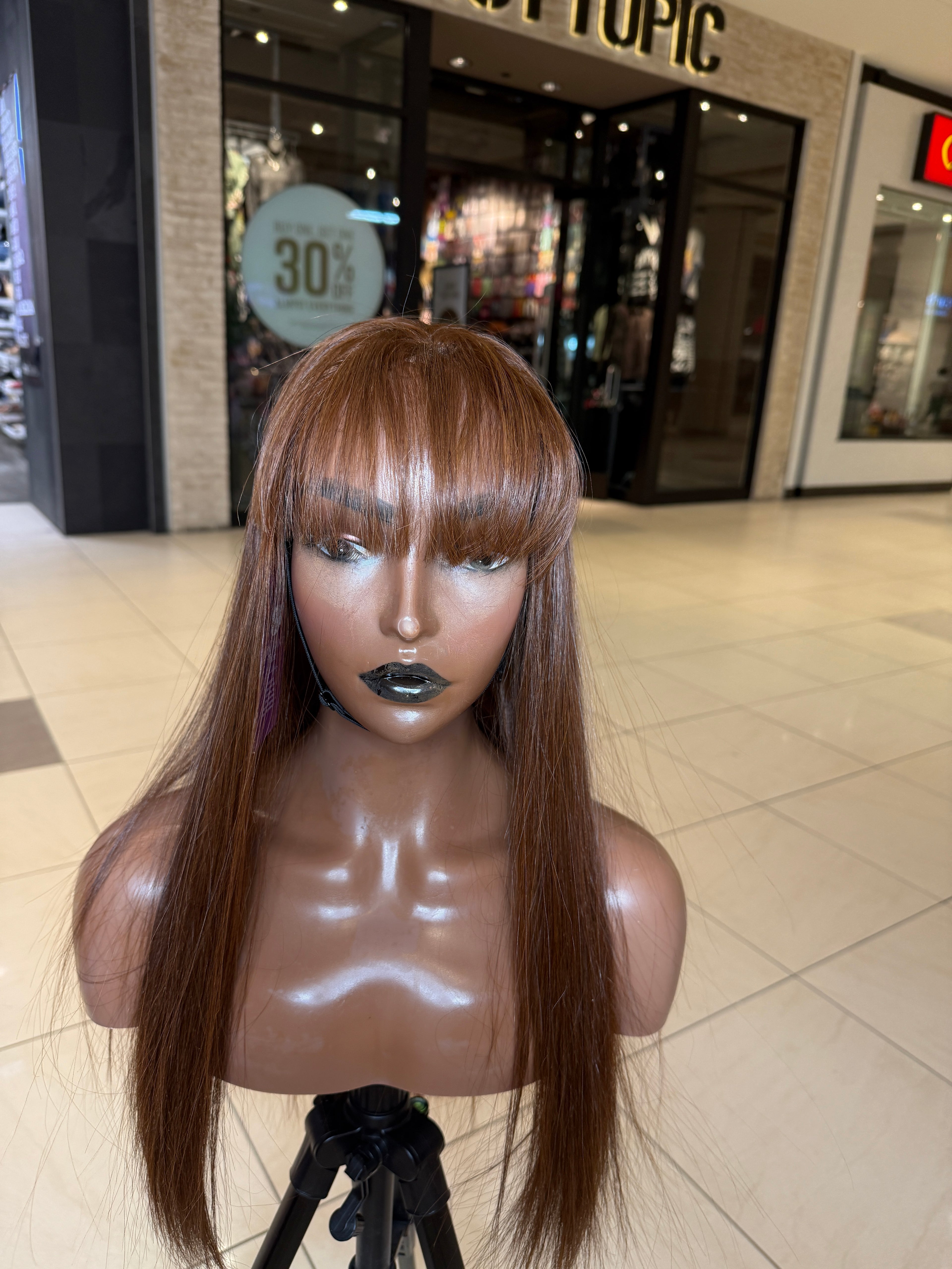 20” Bang Human Hair Wig