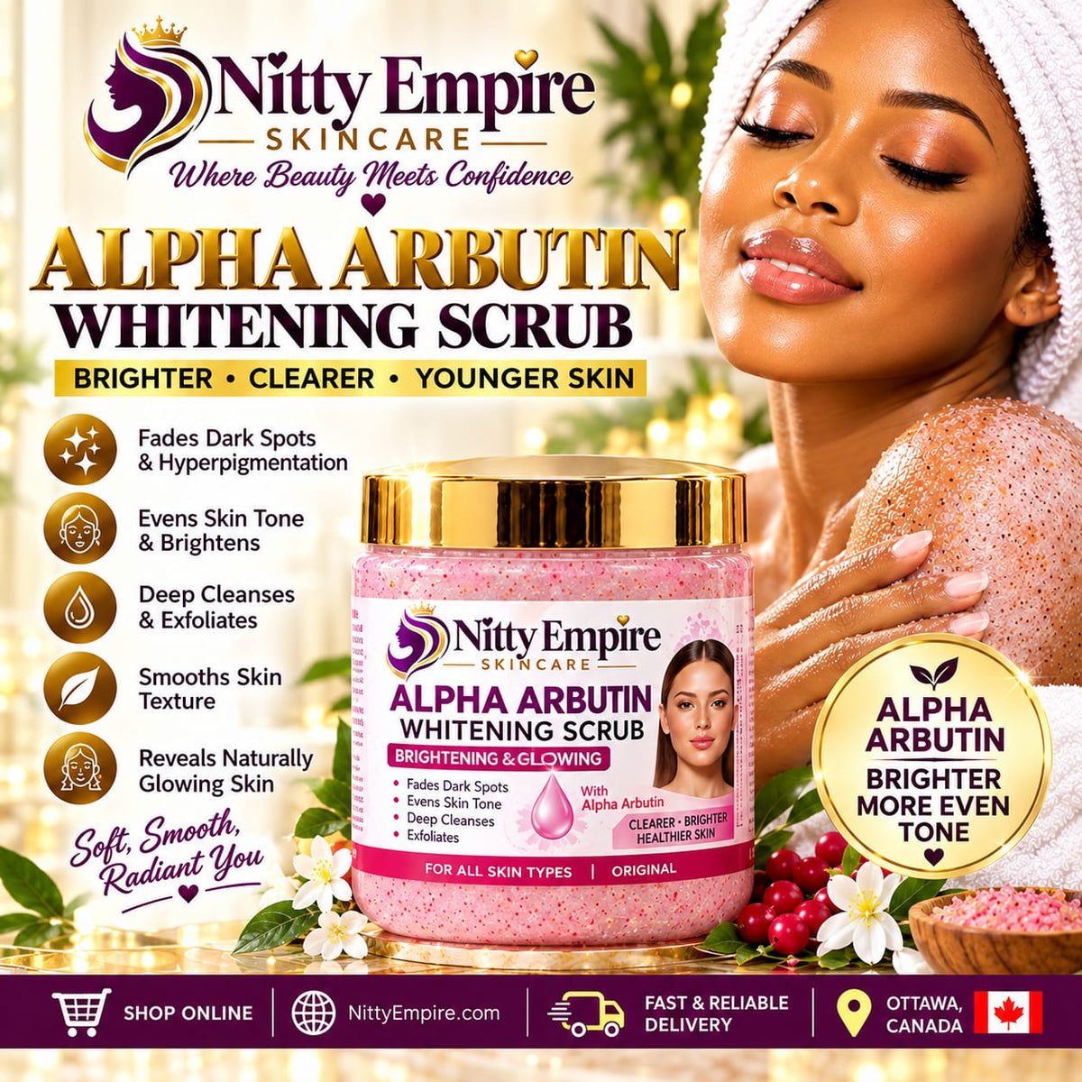 Alpha Arbutin Whitening Scrub