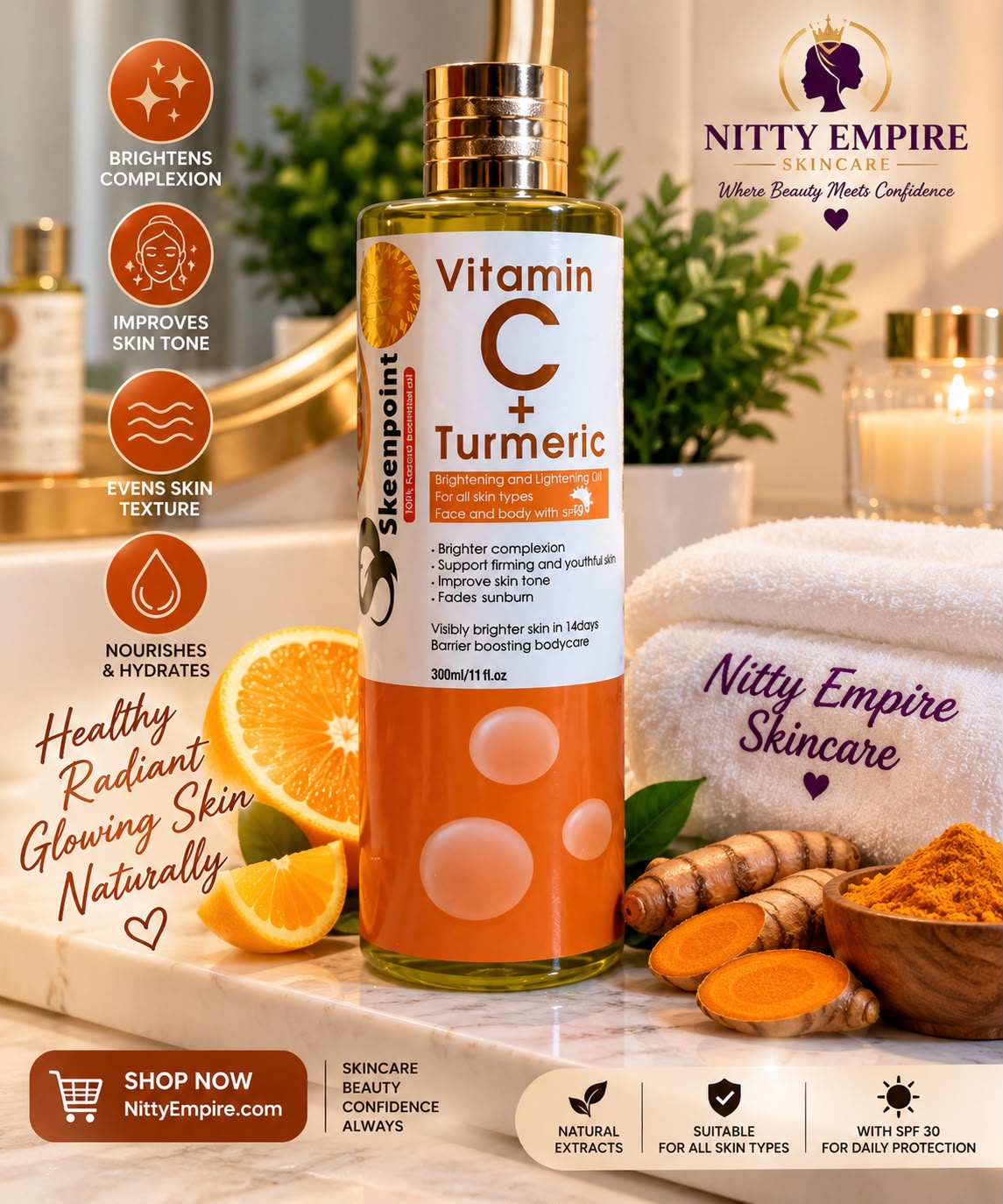 Vitamin C + Tumeric. Oil